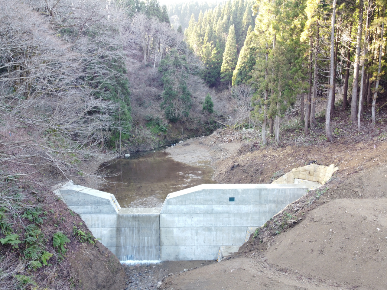 太谷川渓間工事 (1)
